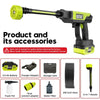 Cordless Portable Power Washer – 6-in-1 Cleaning Kit
