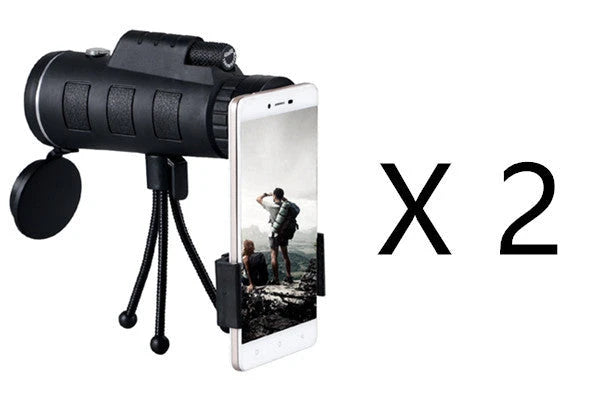 Monocular Telescope with Phone Clip & Tripod — Coming Soon