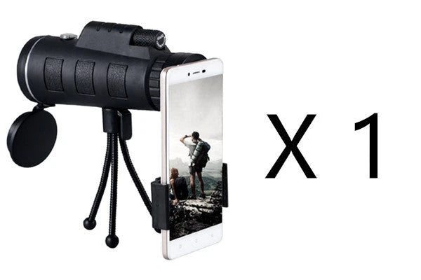 Monocular Telescope with Phone Clip & Tripod — Coming Soon