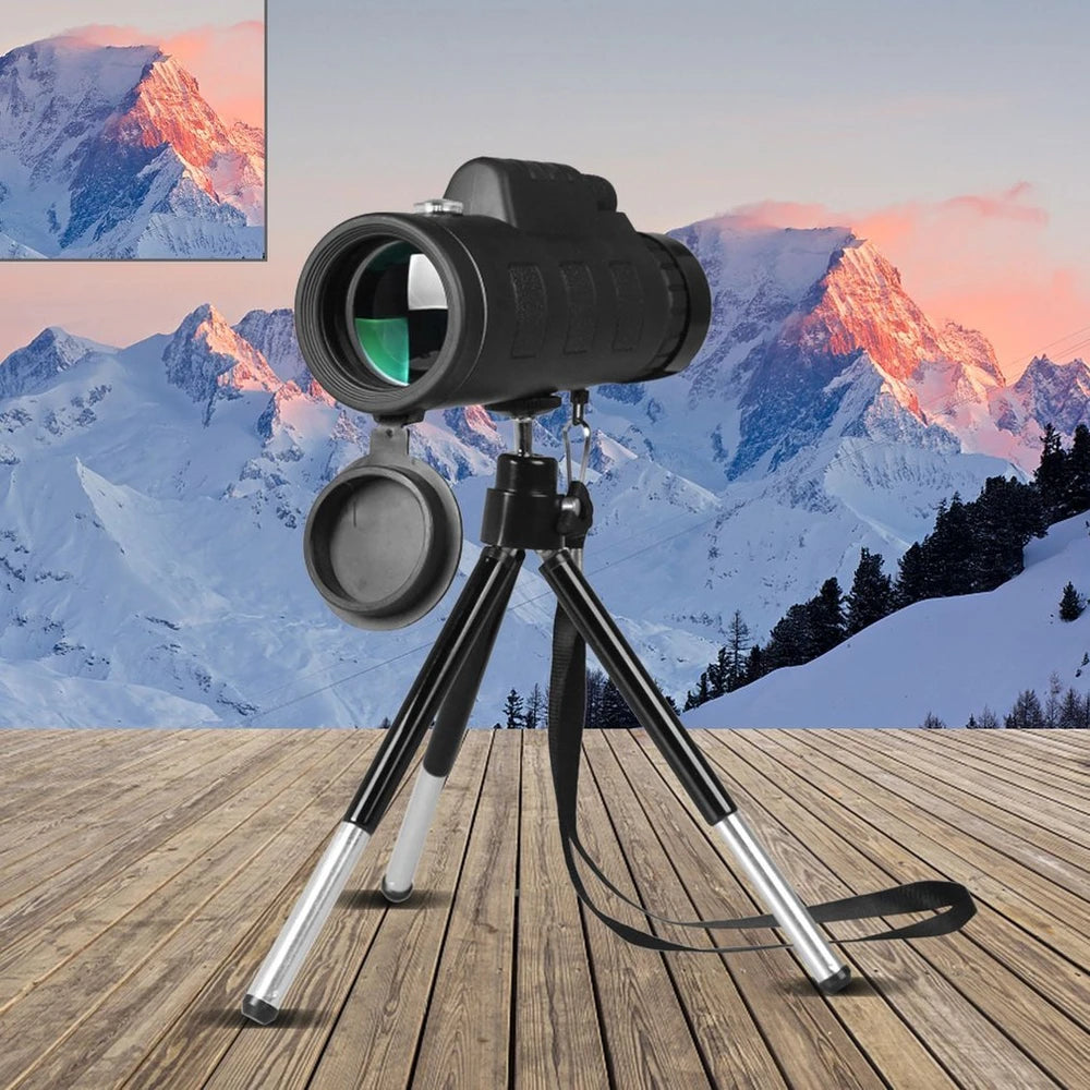 Monocular Telescope with Phone Clip & Tripod — Coming Soon