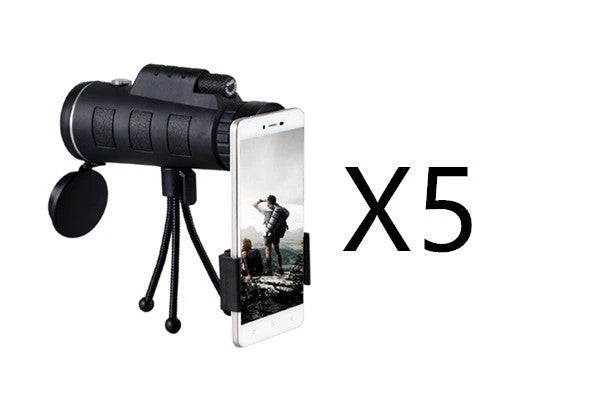 Monocular Telescope with Phone Clip & Tripod — Coming Soon